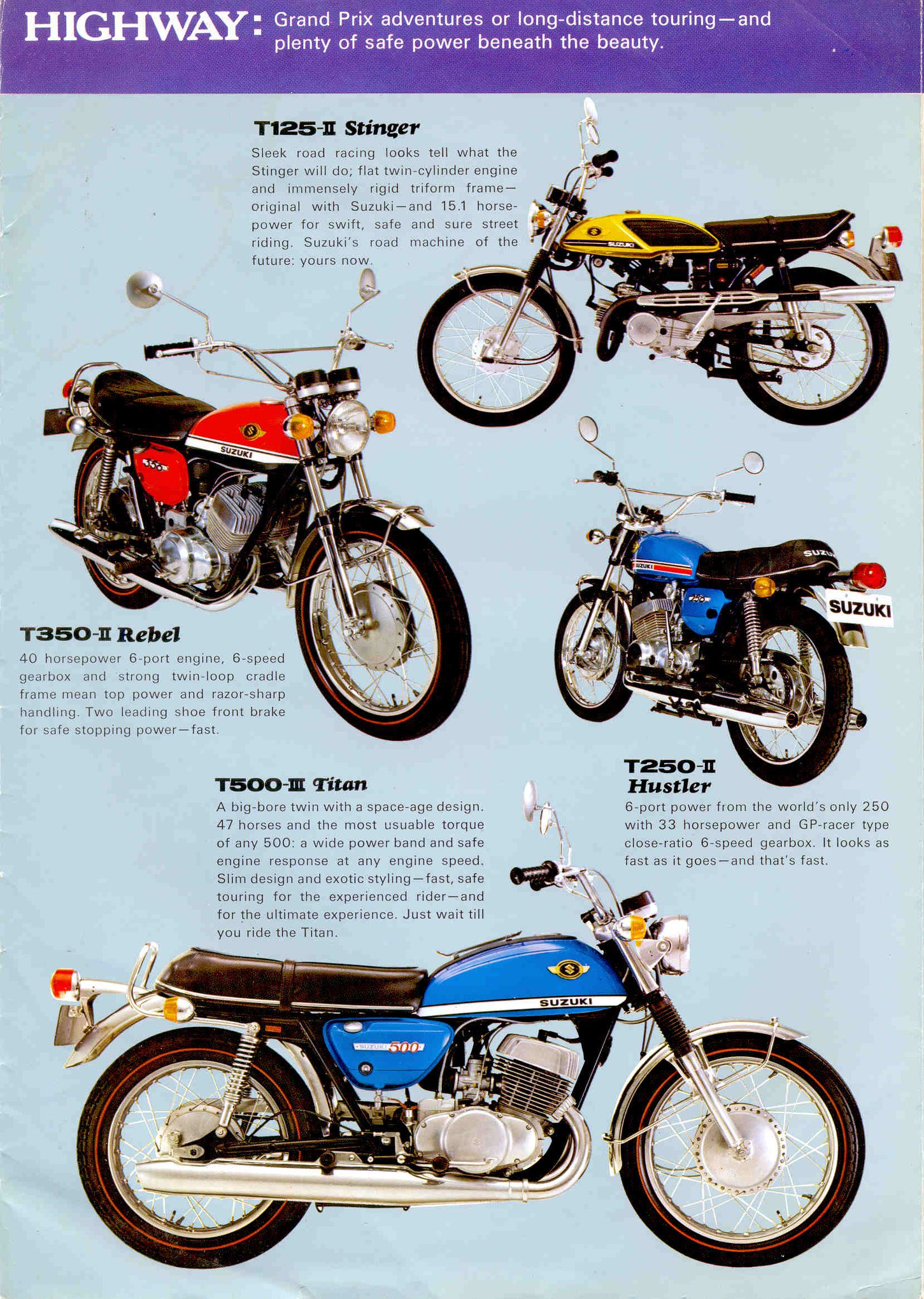 suzuki road biikes 1971